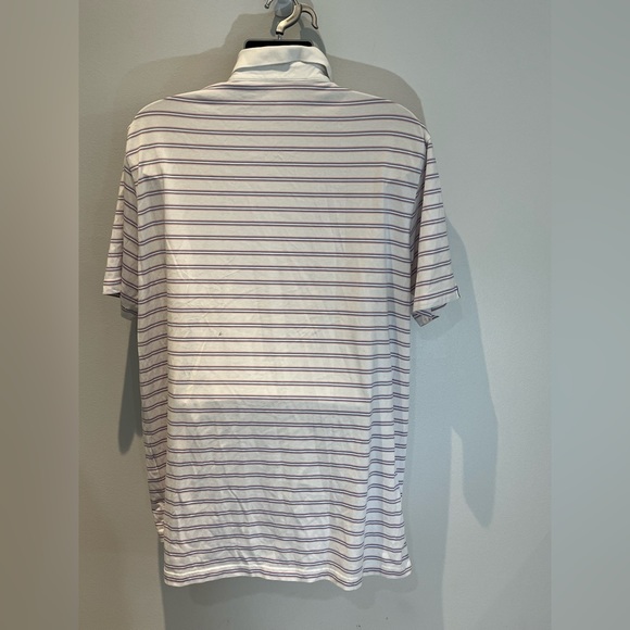 Polo Golf Ralph Lauren Short Sleeves Striped Polo Shirt Wicking Size XL - Picture 3 of 4